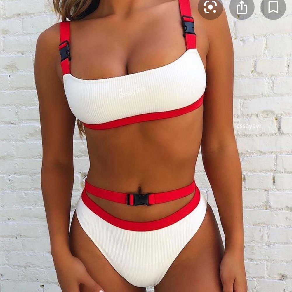 High waisted Buckle bikini